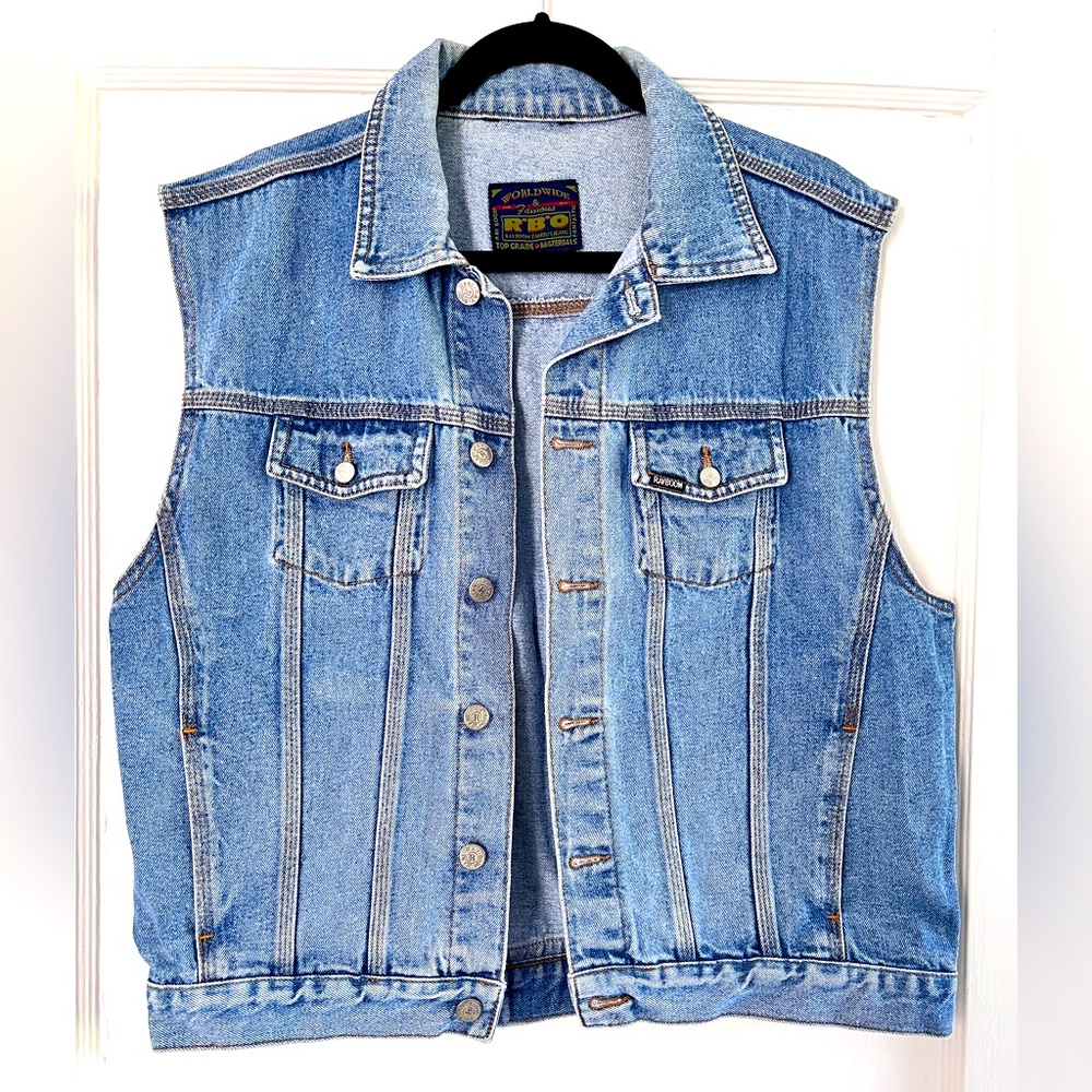 Vintage Oversized Denim Vest